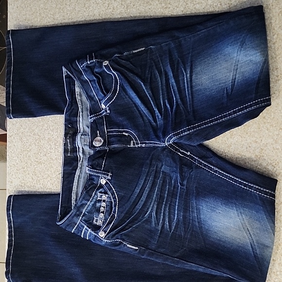 NWOT Twentyone Black by Rue 21 Bling Boot Cut Jeans Size 3/4 - Picture 4 of 13